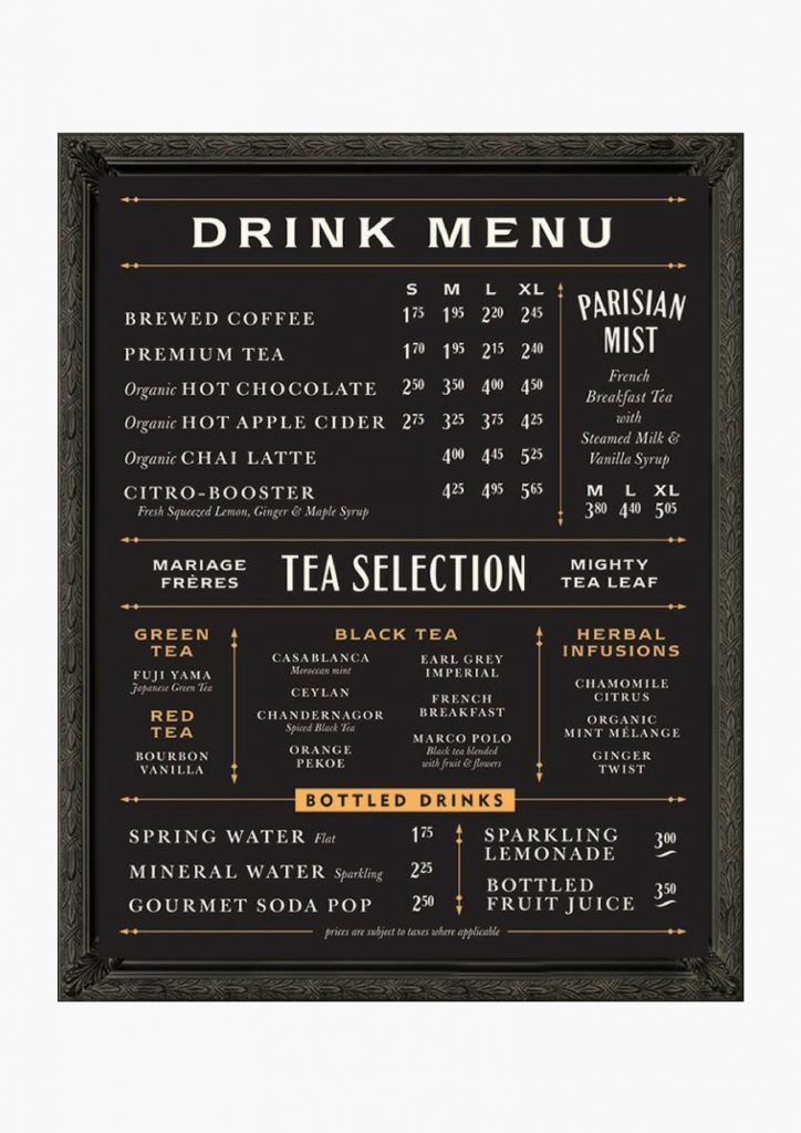 Coffee Shop Menu Design. 6 Inspirational Examples | Waitron.Menu Blog