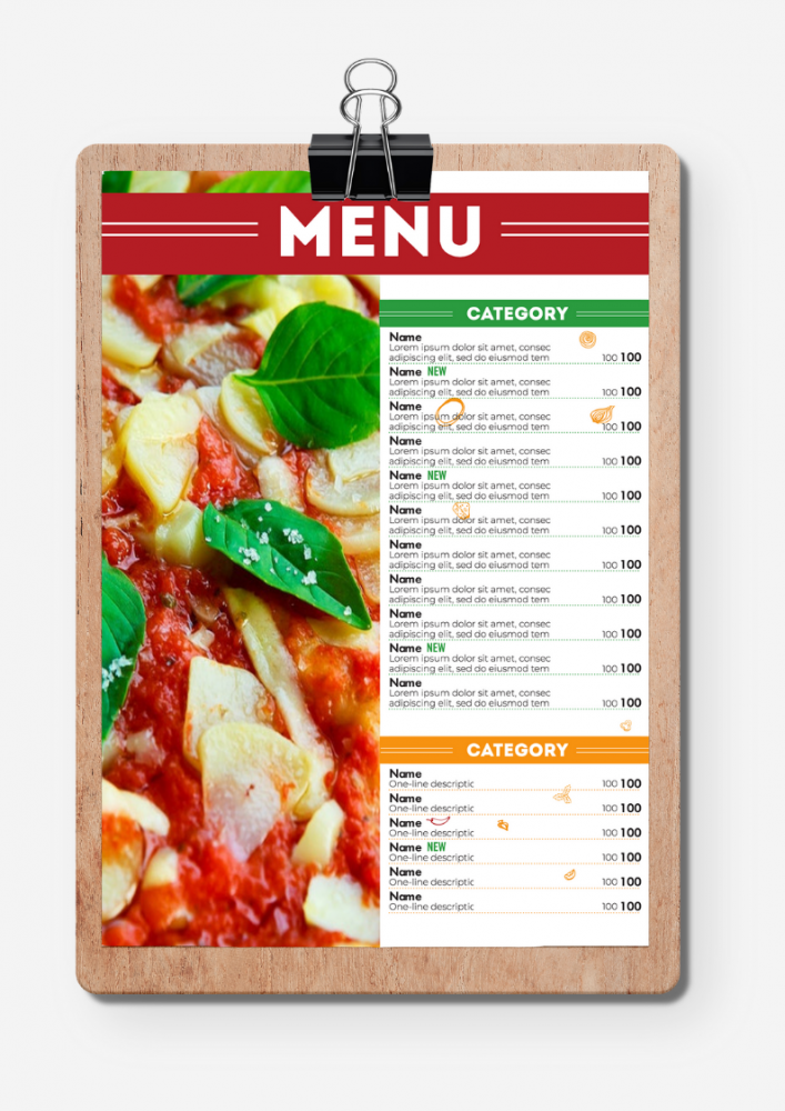 Menu Design. 7 Examples of Italian Menu | Waitron.Menu Blog