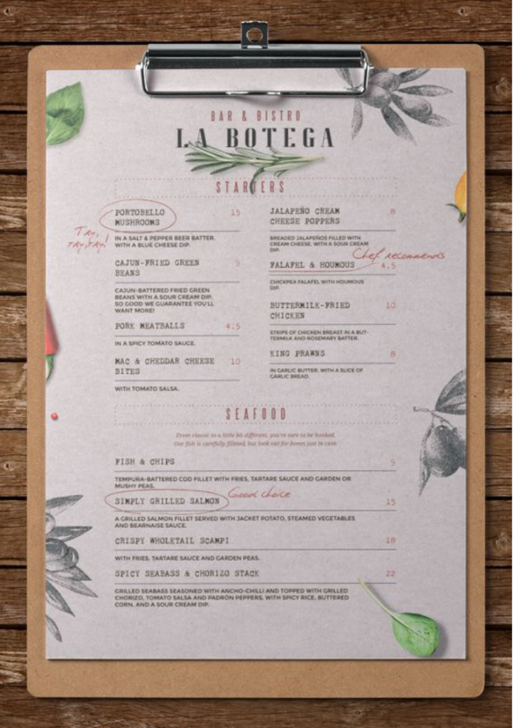 Menu Design. 7 Examples of Italian Menu Waitron.Menu Blog